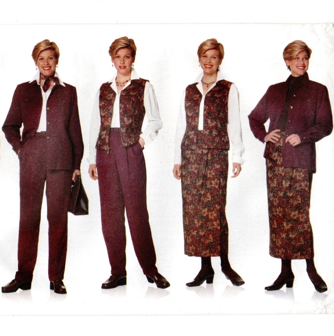 Size 14-18 JG Hook Wardrobe: Zipped Vest, Lined Jacket, Wrap