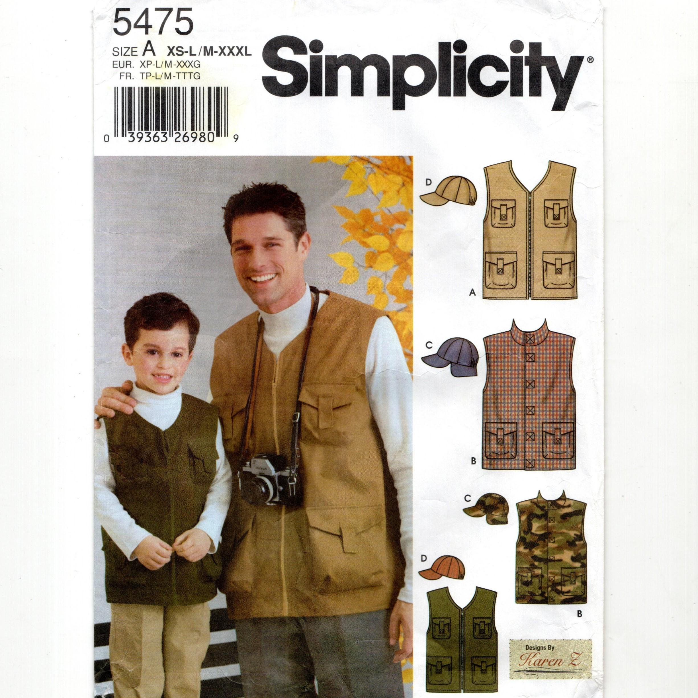Sewing Pattern Boys Cargo Vest Burda Kids Boys Jacket Trousers