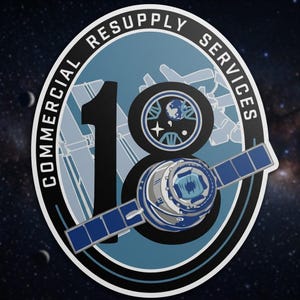 Space Mission 10 Patch Style Sticker, Commercial Resupply Rocket Orbit Design, Retro Space Badge Vinyl Decal