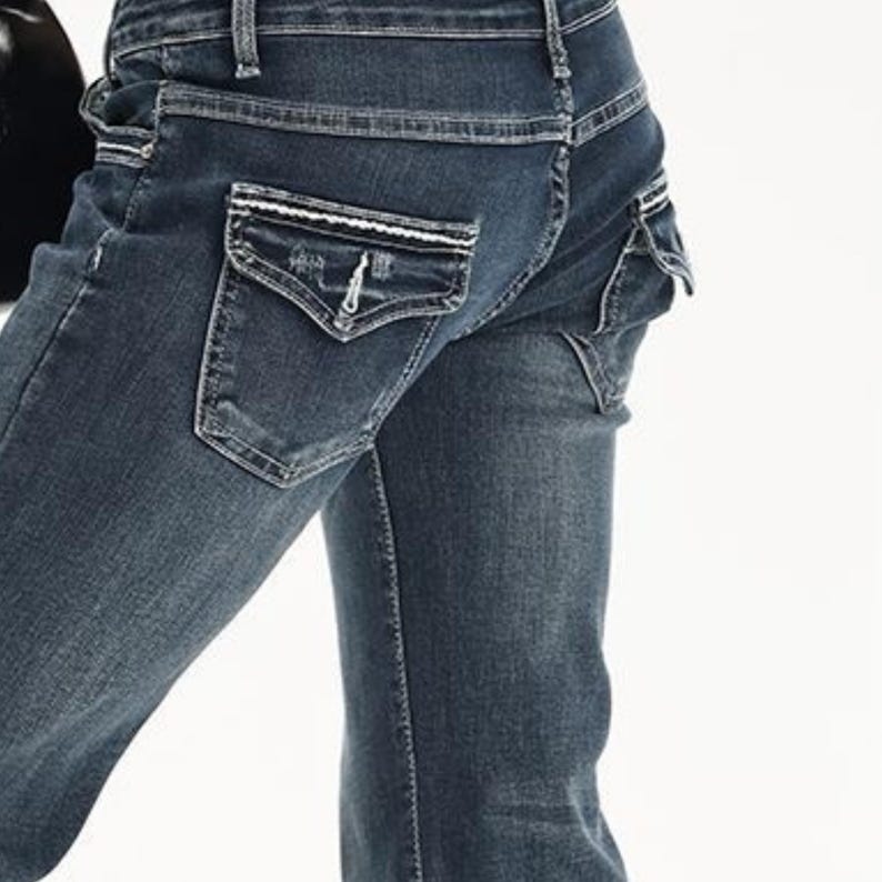 Retro Denim Pants | Low Rise Flare Jeans | Daily Wear | Y2K Streetwear Style.

Low rise flare jeans with y2k streetwear style