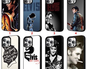 Elvis Presley iPhone Case for iPhone 11 12 13 14 15 16 17 Pro Max Plus Air 17e| Personalized Case Custom Phone Cover #C