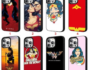 Wonder Woman iPhone Case for iPhone 11 12 13 14 15 16 17 Pro Max Plus Air 17e| Personalized Case Custom Phone Cover #B
