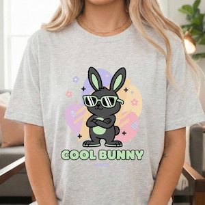 Bunny Easter Tee Pastel Spring Graphic Shirt