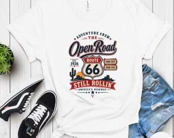Custom Route 66 Shirt Personalized Road Trip Tee Adventure Crew Mother Road Gift Still Rollin Vintage Americana Shirt
