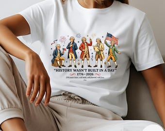 Founding Fathers Shirt 1776-2026 America 250th Patriotic Tee