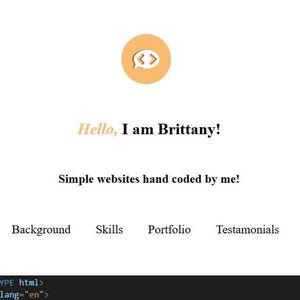 Simple One Page Portfolio Website Template