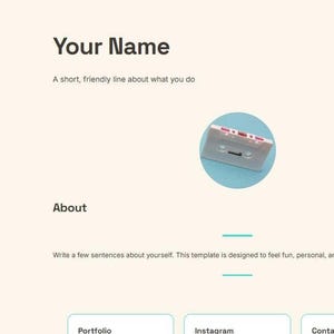 Playful Personal Website Template HTML CSS | Cozy Profile Website | Beginner Friendly Site
