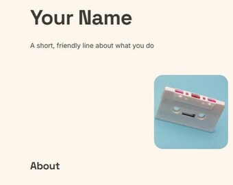 Verspielte Portfolio Website Template