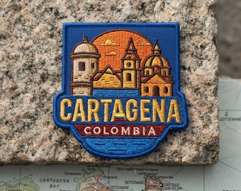 Parche bordado de viaje a Cartagena, Colombia