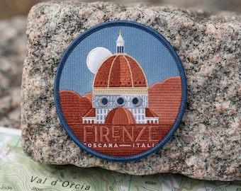 Parche bordado de viaje a la catedral de Florencia, Italia