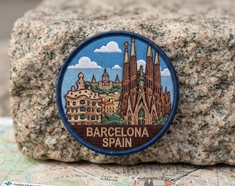 Parche bordado de viaje Barcelona España Sagrada Familia