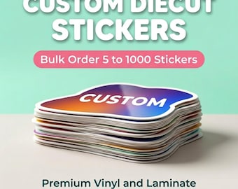 Custom Logo Vinyl Stickers: Die Cut, Waterproof, Bulk Options