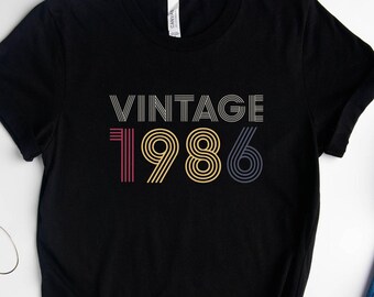 Vintage 1986 T-Shirt, 40th Birthday Party Gift, Limited Edition Forty Year Tee