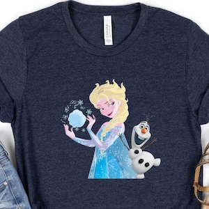 Princess Elsa Shirt, Disneyland Shirt, Disney Olaf T-shirt, Frozen Elsa Shirt, Frozen Birthday Gift, Disney Princess Tee, Disney World Shirt image 1