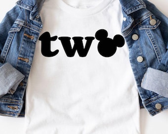 Mickey Mouse 2nd Birthday Shirt, 2nd Birthday Disney Shirt, Second Mickey Birthday Shirt, Disney Birthday Boy Shirt, Disney Birthday Gift