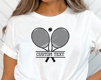 Custom Tennis Shirt,Custom Tennis Racket, Tennis Player Shirt,Game Day Shirt, Funny Tennis Shirt,Tennis Player Gift,Tennis Player Present