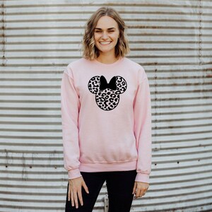 Minnie Mouse Sweatshirt, Disney Family Trip Sweatshirt, Disney Vacation Gift, Minnie Ear Sweatshirt, Magic Kingdom Sweatshirt, Disneyland image 2