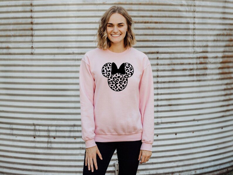 Minnie Mouse Sweatshirt, Disney Family Trip Sweatshirt, Disney Vacation Gift, Minnie Ear Sweatshirt, Magic Kingdom Sweatshirt, Disneyland image 2