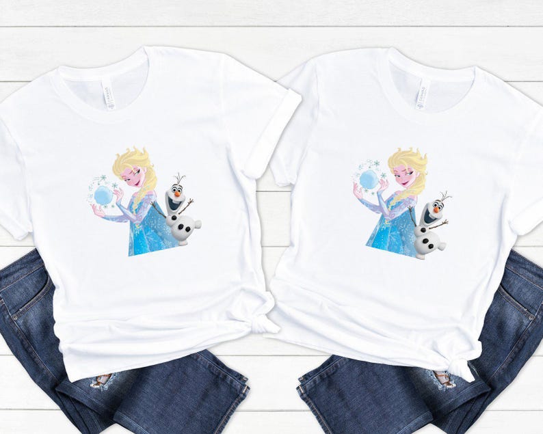 Princess Elsa Shirt, Disneyland Shirt, Disney Olaf T-shirt, Frozen Elsa Shirt, Frozen Birthday Gift, Disney Princess Tee, Disney World Shirt image 2