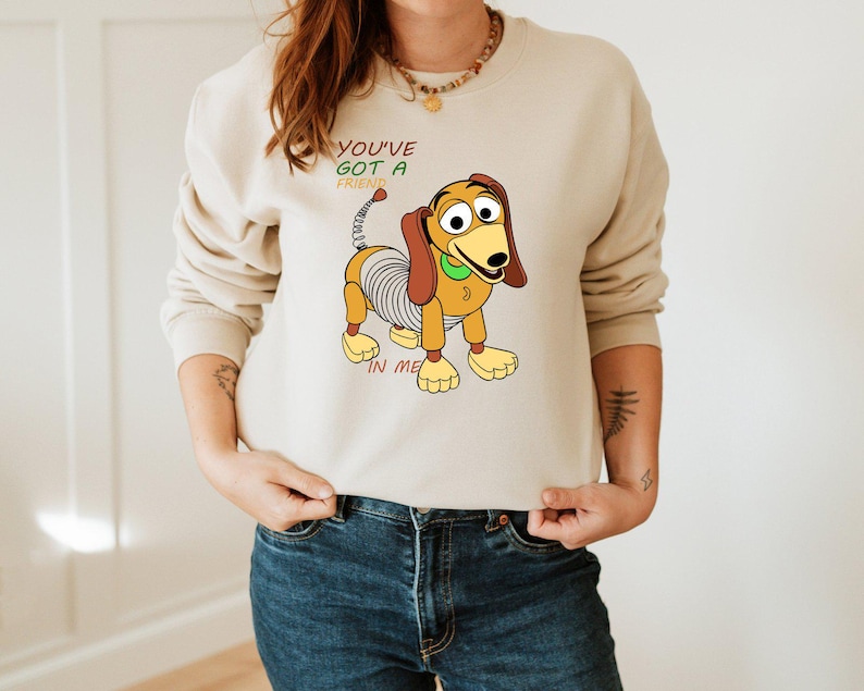 Funny Dog Sweatshirt, You've Got A Friend In Me Slinky Dog Sweatshirt, Toy Story Slinky Dog Sweatshirt, Disney Family Vacation Sweatshirt image 1
