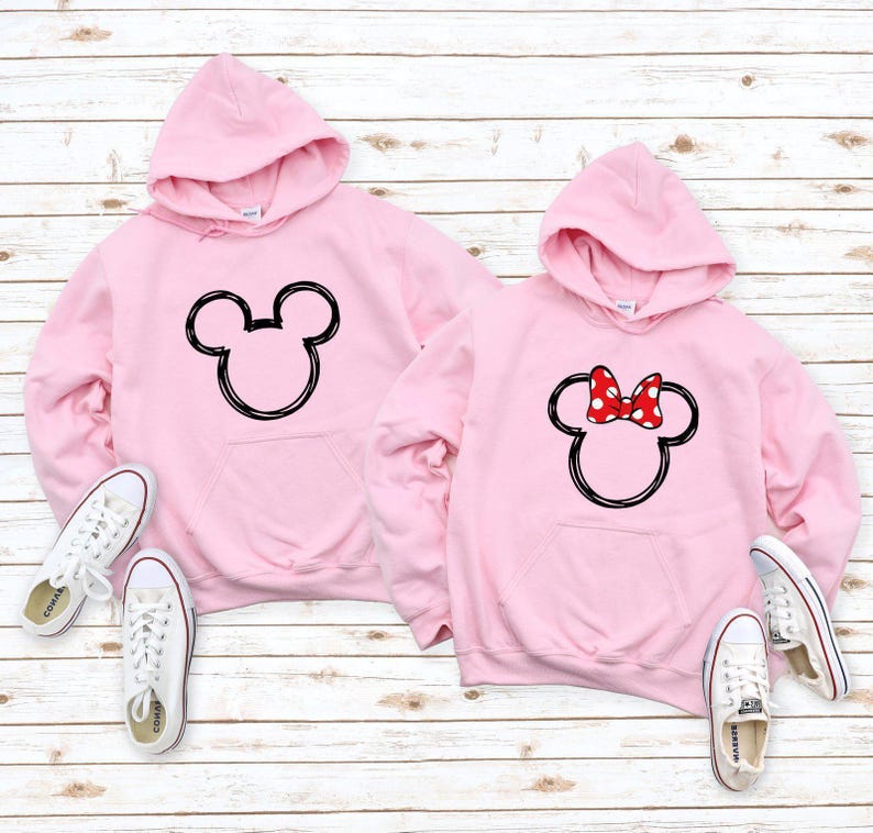 Mickey Mouse Hoodie, Disney Couple Hoodie, Disney Family Hoodie, Minnie Mouse Hoodie, Disneyworld Hoodie, Funny Disney Matching Hoodie image 2