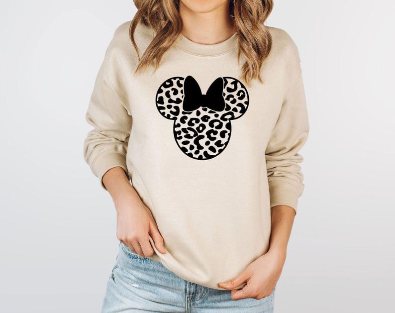 Minnie Mouse Sweatshirt, Disney Family Trip Sweatshirt, Disney Vacation Gift, Minnie Ear Sweatshirt, Magic Kingdom Sweatshirt, Disneyland image 1