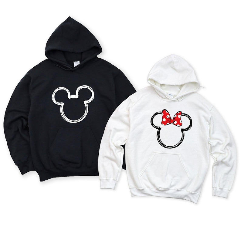 Mickey Mouse Hoodie, Disney Couple Hoodie, Disney Family Hoodie, Minnie Mouse Hoodie, Disneyworld Hoodie, Funny Disney Matching Hoodie image 1