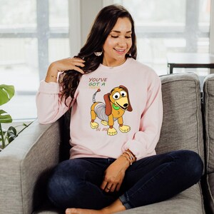 Funny Dog Sweatshirt, You've Got A Friend In Me Slinky Dog Sweatshirt, Toy Story Slinky Dog Sweatshirt, Disney Family Vacation Sweatshirt image 3
