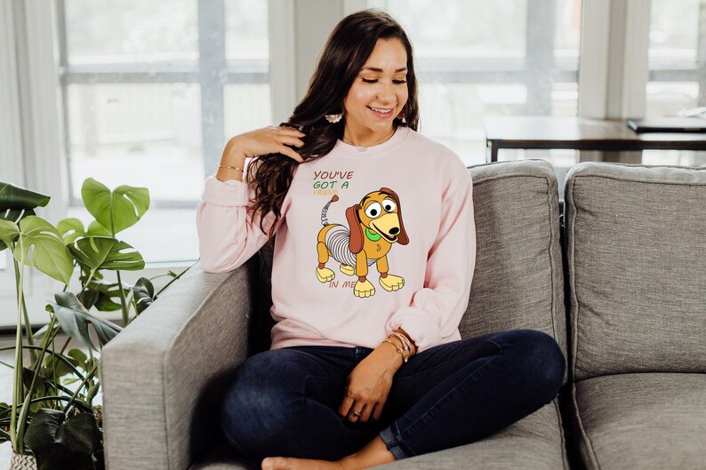 Funny Dog Sweatshirt, You've Got A Friend In Me Slinky Dog Sweatshirt, Toy Story Slinky Dog Sweatshirt, Disney Family Vacation Sweatshirt image 3