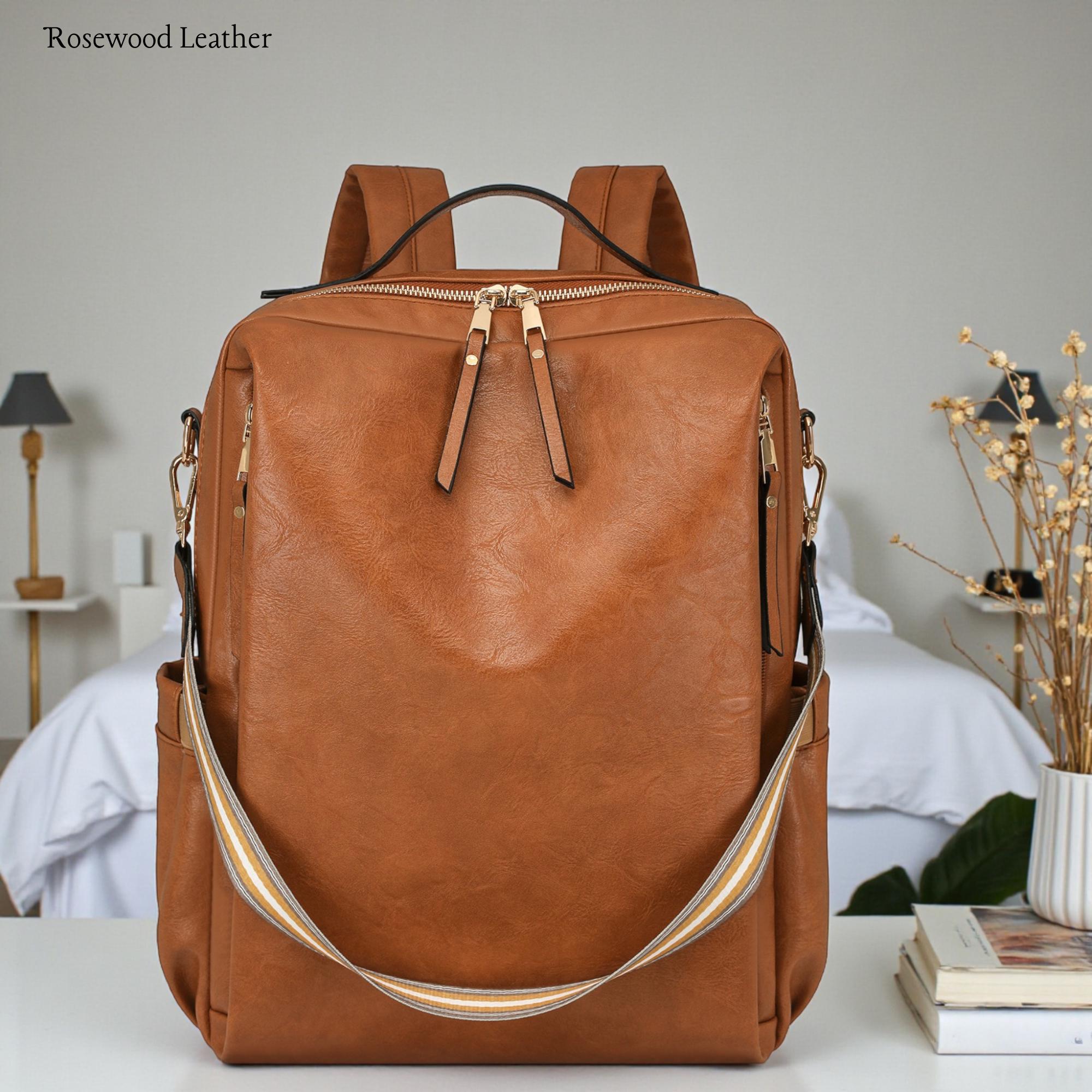 Black Leather Backpack Women - Etsy display picture 1