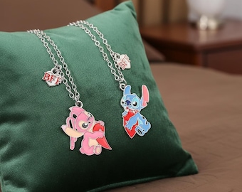 Lilo & Stitch Friend Necklaces, Anime Matching Set for Kids