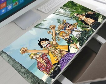 Large  Anime Gaming Mouse Pad, Non-Slip Desk Mat Keyboard Carpet