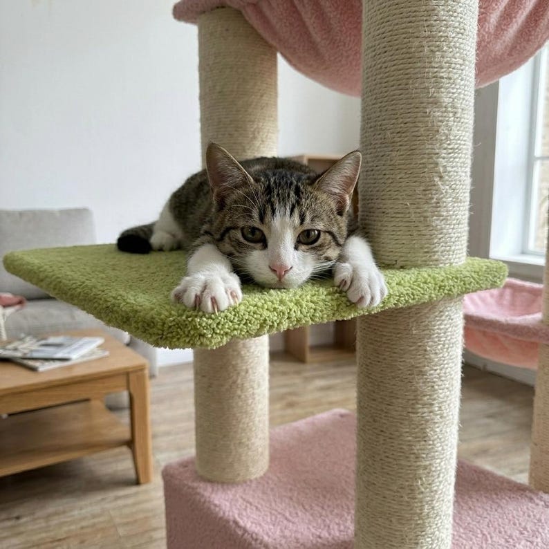 large cat tree for big cats heavy duty no wobble cat tower with hammock stable design for indoor cats