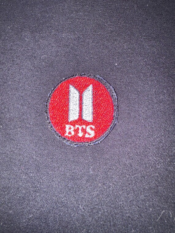 BTS Arirang Tour Fanmade Patch | Red and White Logo  display picture 1