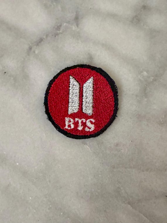 BTS Arirang Tour Fanmade Patch | Red and White Logo 