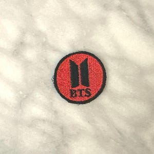 BTS Arirang Tour Fanmade Patch | Red and Black Logo | Concert Freebies