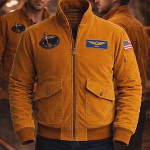 Proyecto hecho a mano inspirado en Ave María Ryan Gosling Yellow Jacket / Cosplay inspirado en ciencia ficción