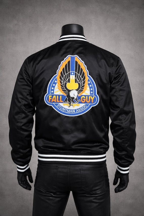 The Fall Guy Satin Varsity Jacket | Stuntman Association