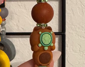 Porte-badges en perles