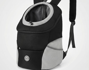 Mochila transportadora transpirable para perros, bolsa de viaje y senderismo para mascotas con manos libres