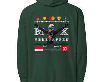 Felpa con cappuccio unisex di peso medio Max Verstappen