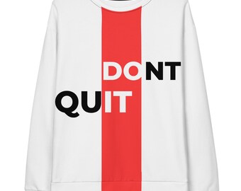 Felpa unisex in cotone Dont Quit