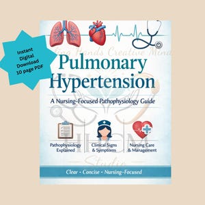 Studiehandledning för patofysiologi vid pulmonell hypertoni: Sjuksköterskeutbildning (digital nedladdning)