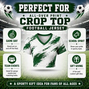 Custom Croatia Soccer Crop Top Jersey, Personalized Croatia Soccer Jersey Crop Tee, Support Football Team, Game Day Outfit immagine 9
