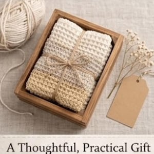 Beginner Textured Crochet Dishcloth Pattern (PDF Download)