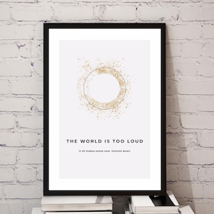ADHD Awareness Print, Neurodiversity Abstract Wall Art, Minimalist Poster (Physical Print)