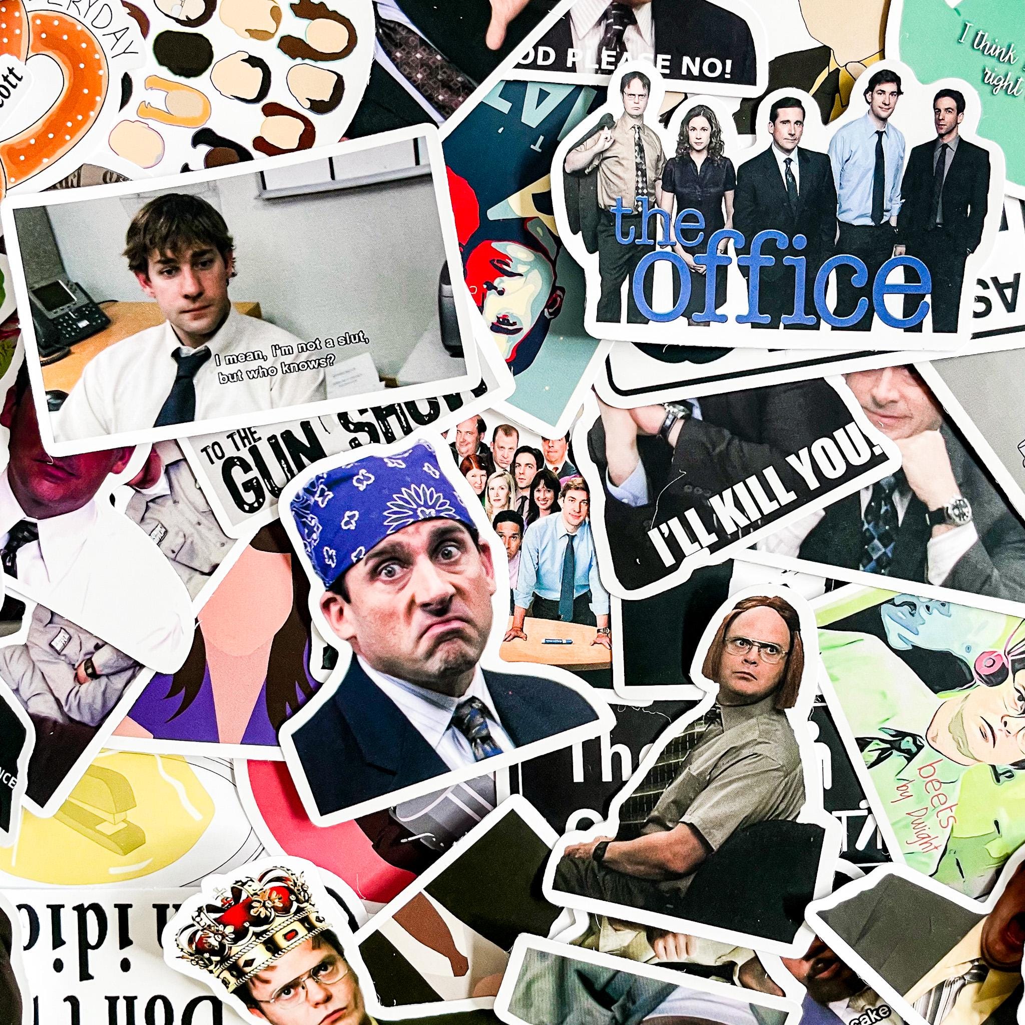 50PCS Comedy Series Meme Sticker Pack, Retro Collage Sticker, Office ...