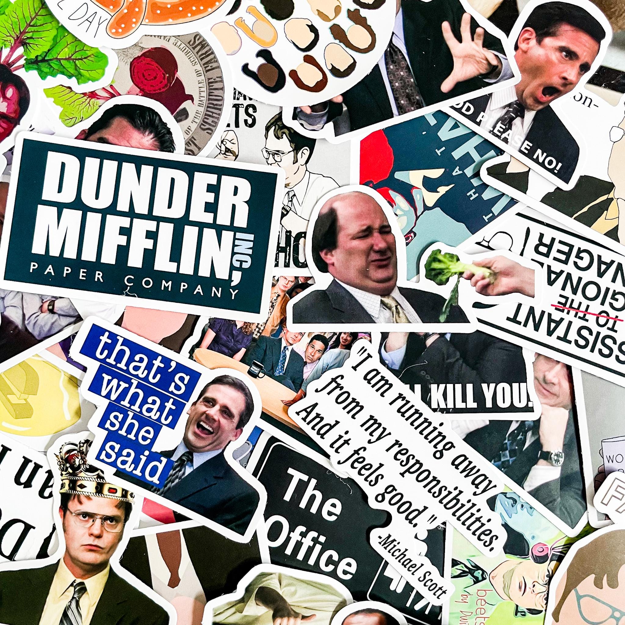 50PCS Comedy Series Meme Sticker Pack, Retro Collage Sticker, Office ...