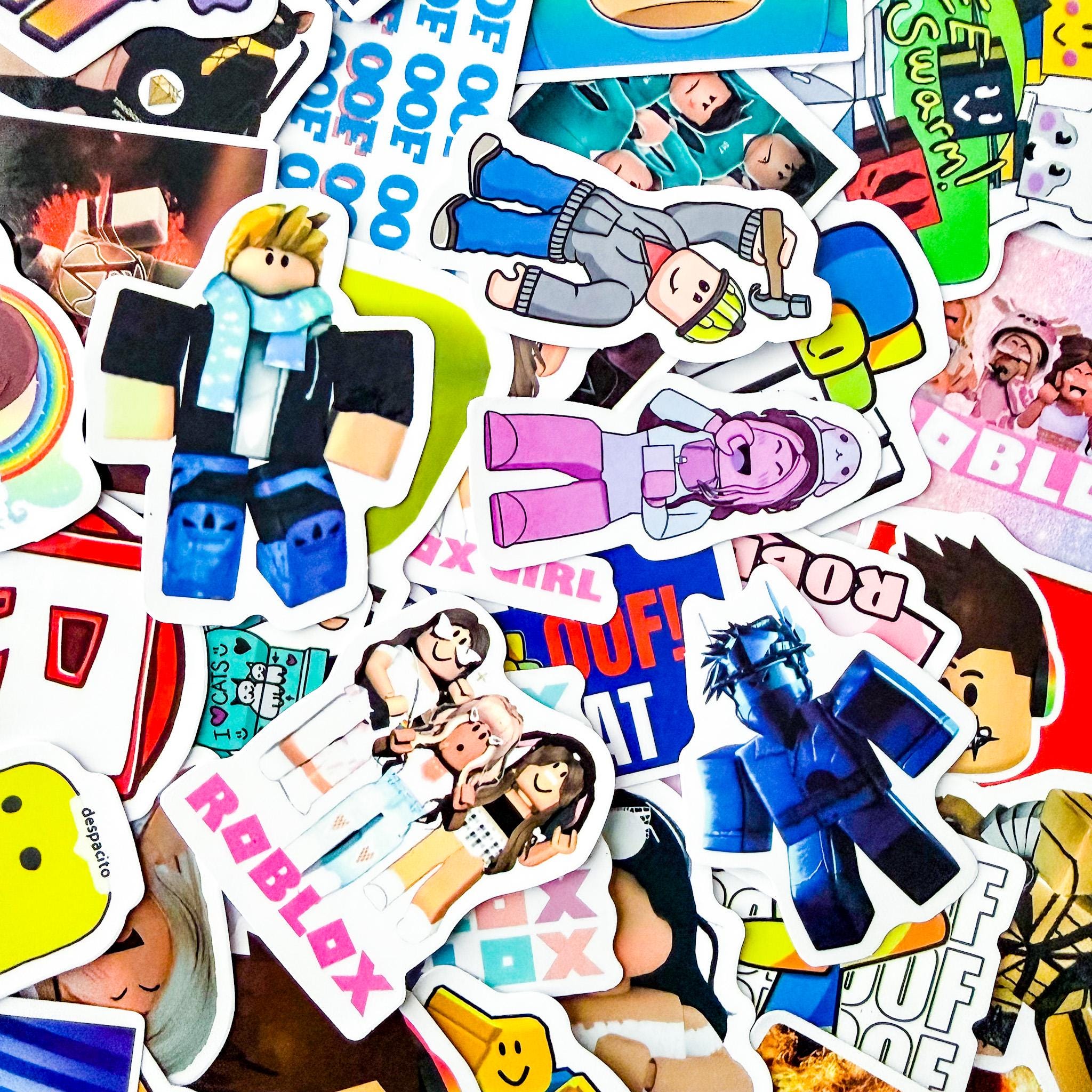 50PCS Block Game Stickers Pack, Cartoon Gaming Stickers, Pixel Blocky ...