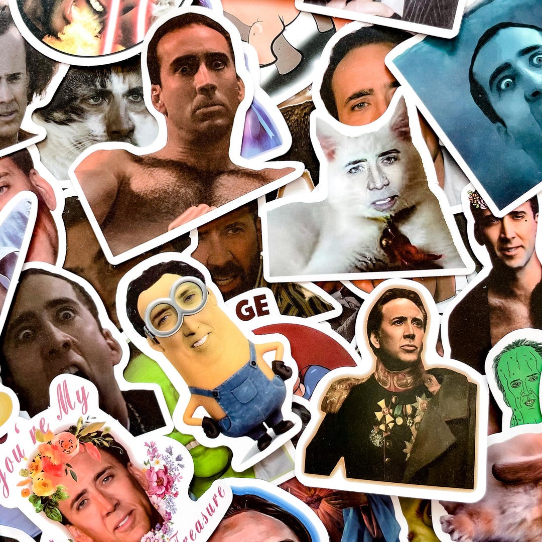 50PCS Funny Emojis Sticker, Character Parody Collage Sticker, Fun Style ...